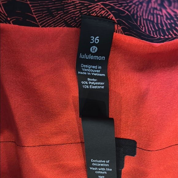 lululemon athletica Red and Black Athletic Shorts - Picture 3 of 4
